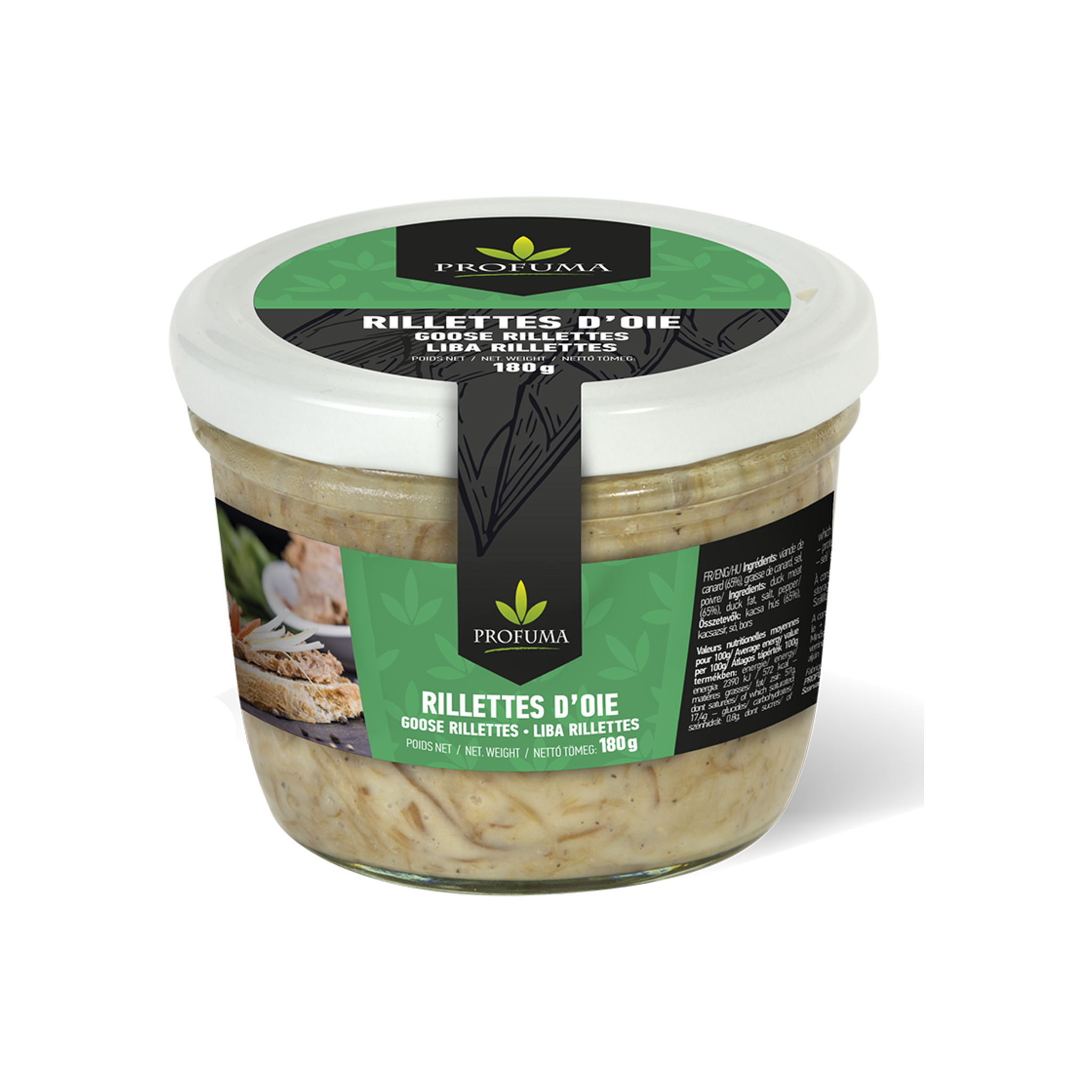 Ganzenrillettes 180gr